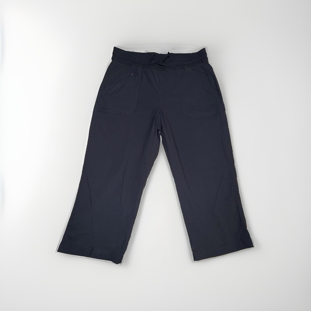 KUHL Trekr Pull On Kapri Hiking Trail Pants Women's Size M Black Style # 6473